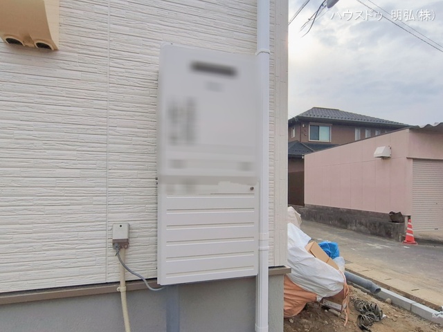 愛知県北名古屋市山之腰五条の新築戸建て外構写真 2026年1月14日撮影