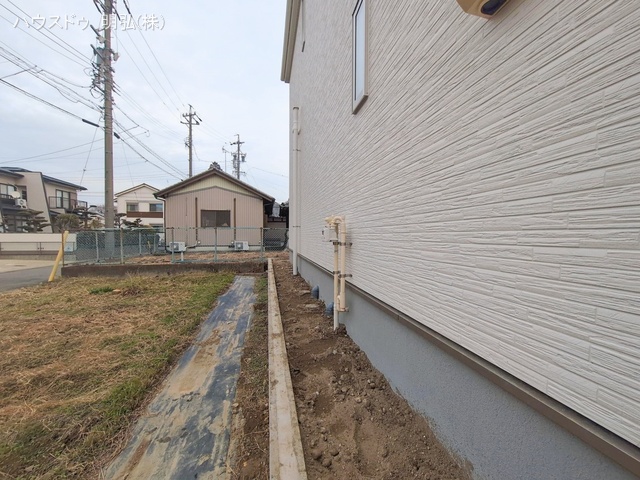 愛知県北名古屋市山之腰五条の新築戸建て外構写真 2026年1月14日撮影