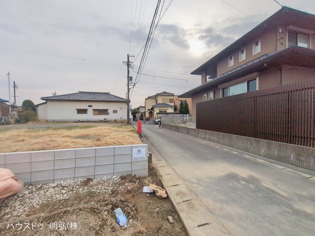 愛知県北名古屋市山之腰五条の新築戸建て外構写真 2026年1月14日撮影