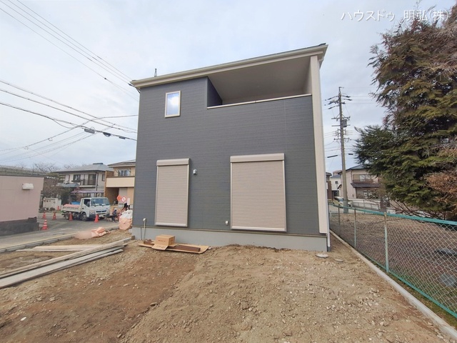 愛知県北名古屋市山之腰五条の新築戸建て外構写真 2026年1月14日撮影