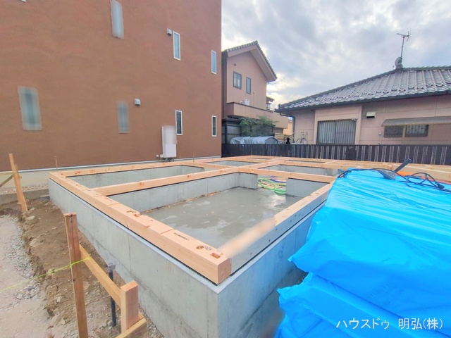 愛知県北名古屋市弥勒寺西３丁目の新築戸建て基礎写真 2025年11月3日撮影