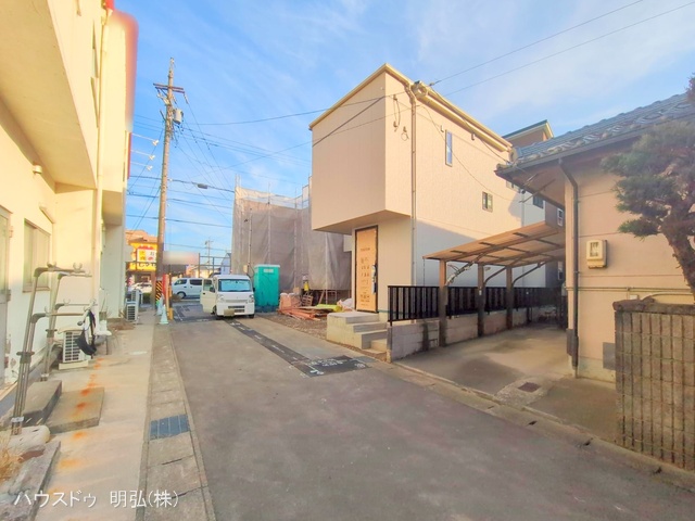 愛知県北名古屋市弥勒寺西３丁目の新築戸建て外構写真 2025年12月18日撮影