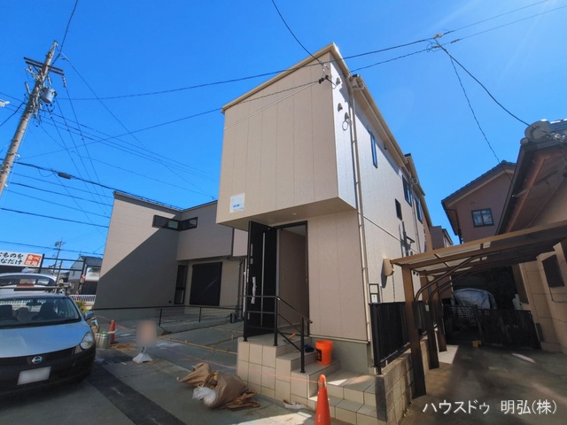 愛知県北名古屋市弥勒寺西３丁目の新築戸建て外構写真 2026年3月3日撮影