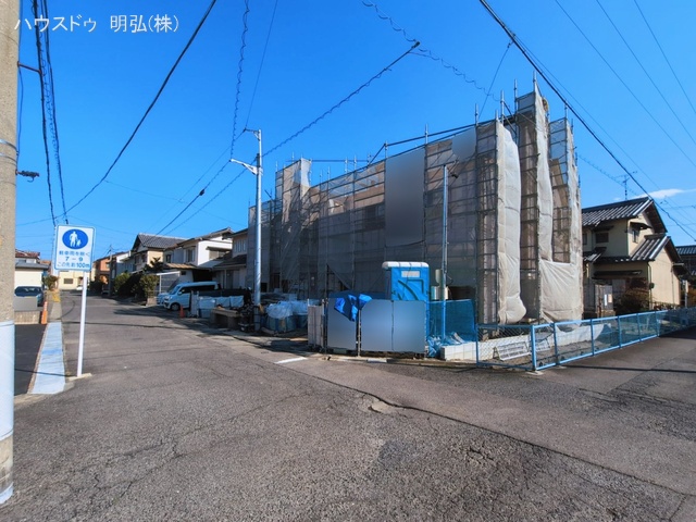 愛知県北名古屋市六ツ師松葉の新築戸建てシート写真 2026年3月18日撮影