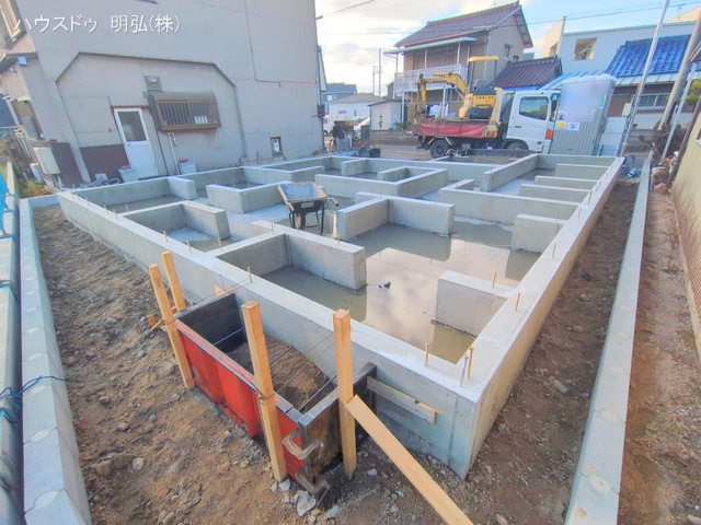 愛知県岩倉市鈴井町中島の新築戸建て基礎写真 2025年12月14日撮影