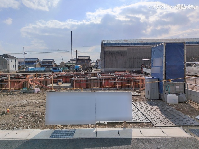 愛知県北名古屋市鍜治ケ一色西一丁目の新築戸建て基礎写真 2026年2月11日撮影