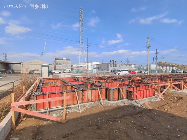 愛知県北名古屋市鍜治ケ一色西一丁目の新築戸建て基礎写真 2026年2月11日撮影