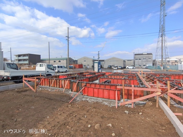 愛知県北名古屋市鍜治ケ一色西一丁目の新築戸建て基礎写真 2026年2月11日撮影