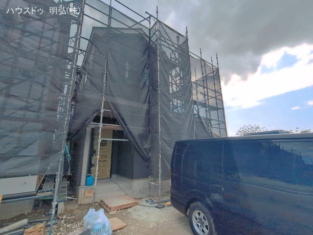 愛知県北名古屋市鍜治ケ一色西一丁目の新築戸建てシート写真 2026年4月19日撮影