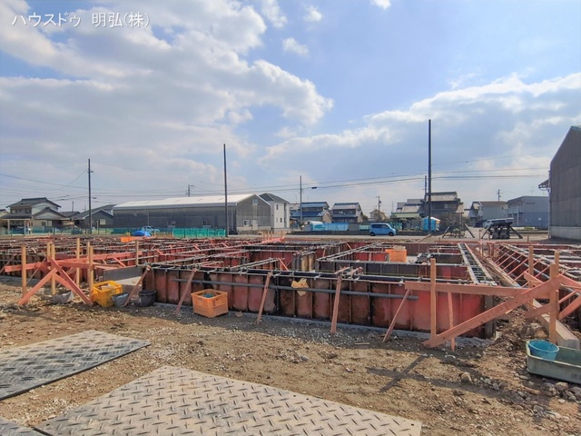 愛知県北名古屋市鍜治ケ一色西一丁目の新築戸建て基礎写真 2026年2月11日撮影