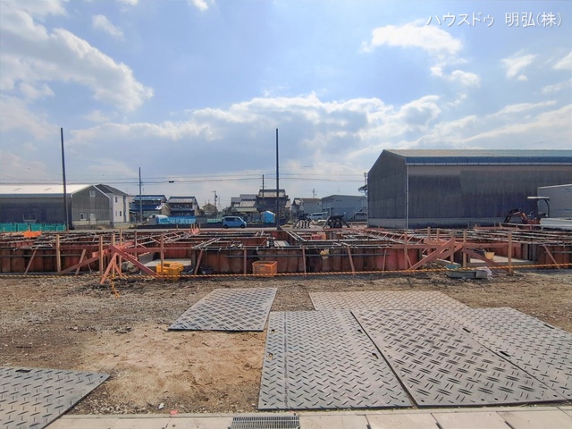 愛知県北名古屋市鍜治ケ一色西一丁目の新築戸建て基礎写真 2026年2月11日撮影