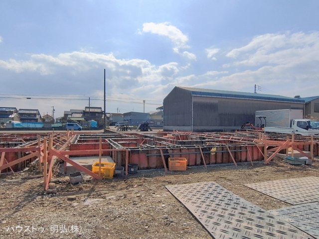 愛知県北名古屋市鍜治ケ一色西一丁目の新築戸建て基礎写真 2026年2月11日撮影