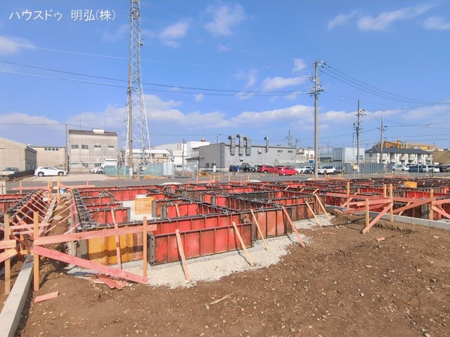 愛知県北名古屋市鍜治ケ一色西一丁目の新築戸建て基礎写真 2026年2月11日撮影