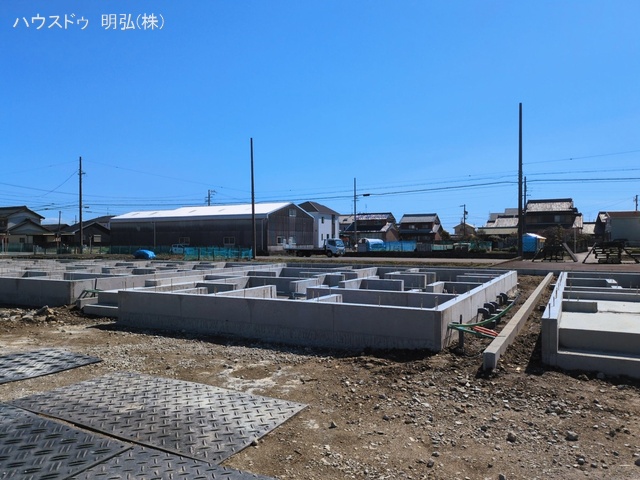 愛知県北名古屋市鍜治ケ一色西一丁目の新築戸建て基礎写真 2026年3月3日撮影