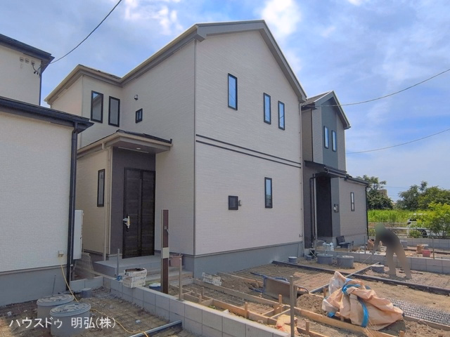愛知県北名古屋市鍜治ケ一色西一丁目の新築戸建て外構写真 2026年5月25日撮影