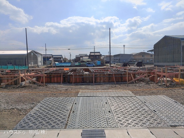 愛知県北名古屋市鍜治ケ一色西一丁目の新築戸建て基礎写真 2026年2月11日撮影