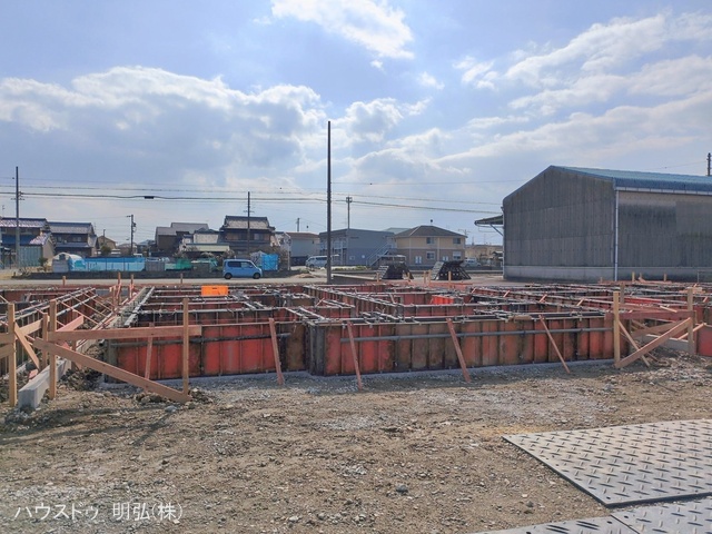 愛知県北名古屋市鍜治ケ一色西一丁目の新築戸建て基礎写真 2026年2月11日撮影