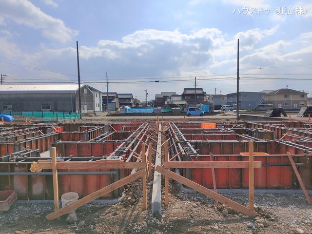 愛知県北名古屋市鍜治ケ一色西一丁目の新築戸建て基礎写真 2026年2月11日撮影