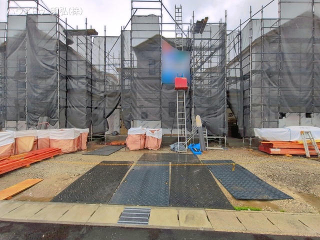 愛知県北名古屋市鍜治ケ一色西一丁目の新築戸建てシート写真 2026年3月30日撮影