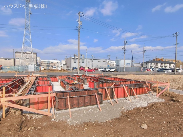 愛知県北名古屋市鍜治ケ一色西一丁目の新築戸建て基礎写真 2026年2月11日撮影