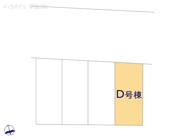 愛知県北名古屋市鍜治ケ一色西一丁目の新築戸建て全体区画図 ※図面と異なる場合は現況を優先