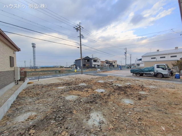 愛知県北名古屋市熊之庄牛流の新築戸建て更地・土地写真 2026年1月4日撮影