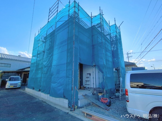 愛知県北名古屋市熊之庄牛流の新築戸建てシート写真 2026年2月17日撮影