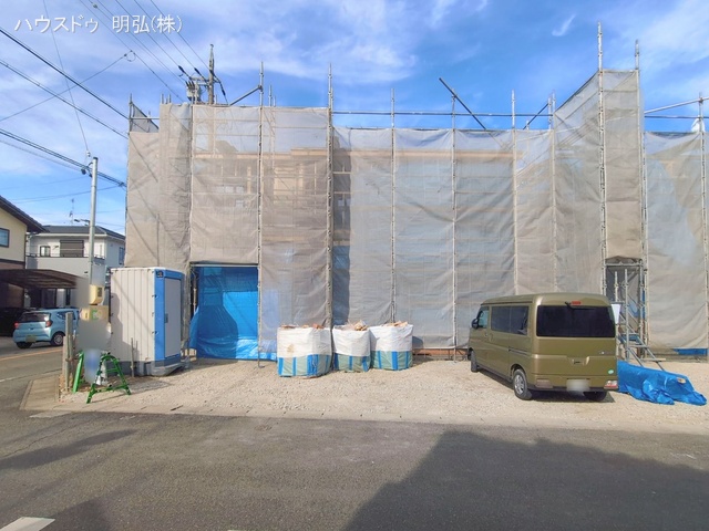 愛知県江南市古知野町　宮裏の新築戸建て上棟写真 2026年1月19日撮影