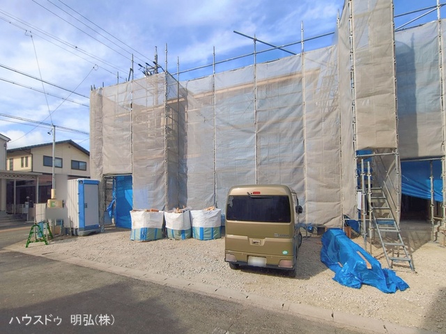 愛知県江南市古知野町　宮裏の新築戸建て上棟写真 2026年1月19日撮影