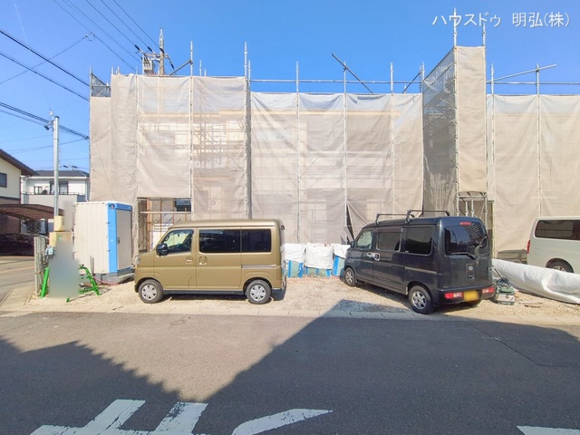 愛知県江南市古知野町　宮裏の新築戸建てシート写真 2026年2月11日撮影