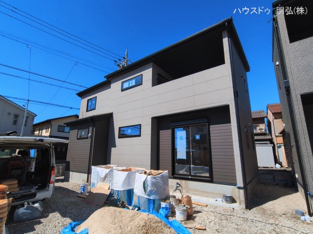 愛知県江南市古知野町　宮裏の新築戸建て外構写真 2026年3月3日撮影