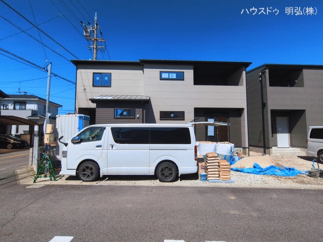 愛知県江南市古知野町　宮裏の新築戸建て外構写真 2026年3月3日撮影