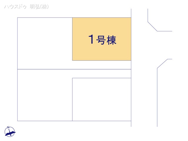 愛知県小牧市中央3丁目の新築戸建て全体区画図 ※図面と異なる場合は現況を優先