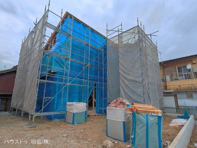 愛知県小牧市中央３丁目の新築戸建て上棟写真 2026年4月21日撮影