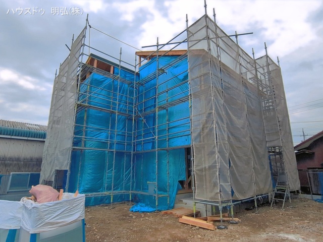 愛知県小牧市中央３丁目の新築戸建て上棟写真 2026年4月21日撮影