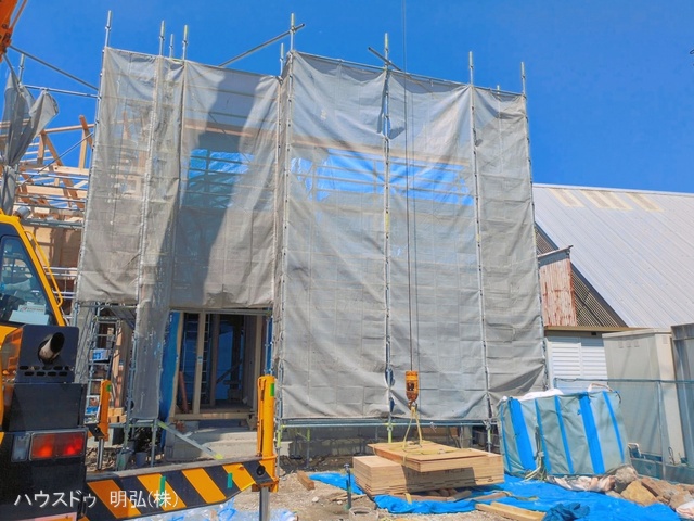 愛知県小牧市小牧1丁目の新築戸建て上棟写真 2026年4月2日撮影