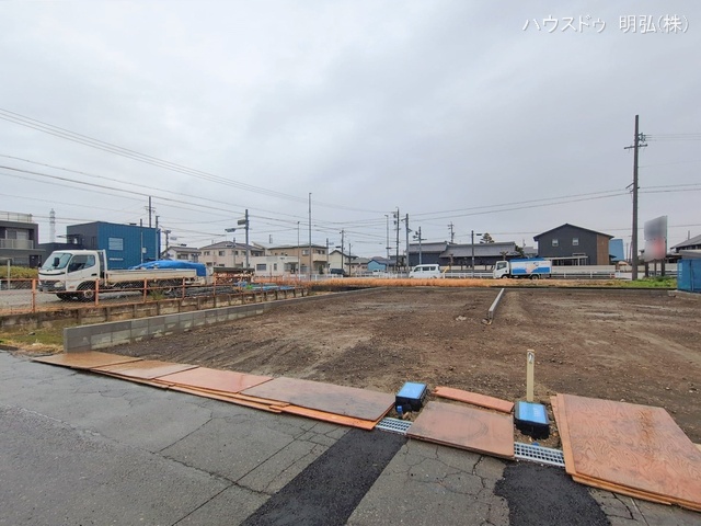 愛知県北名古屋市鍜治ケ一色村内西の新築戸建て更地・土地写真 2026年2月24日撮影