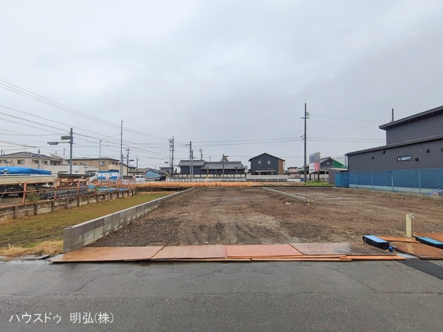 愛知県北名古屋市鍜治ケ一色村内西の新築戸建て更地・土地写真 2026年2月24日撮影