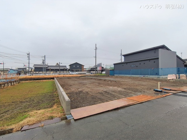 愛知県北名古屋市鍜治ケ一色村内西の新築戸建て更地・土地写真 2026年2月24日撮影
