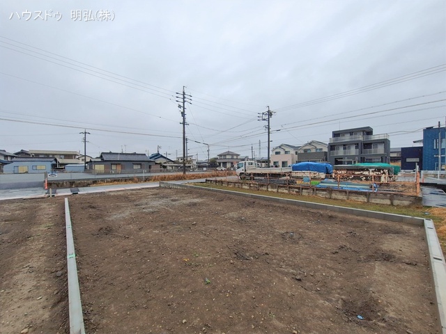 愛知県北名古屋市鍜治ケ一色村内西の新築戸建て更地・土地写真 2026年2月24日撮影