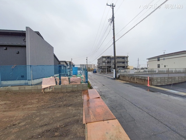愛知県北名古屋市鍜治ケ一色村内西の新築戸建て更地・土地写真 2026年2月24日撮影