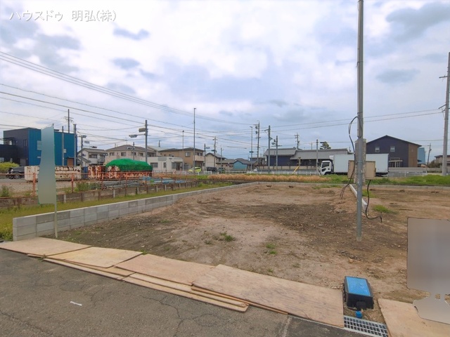 愛知県北名古屋市鍜治ケ一色村内西の新築戸建て更地・土地写真 2026年4月8日撮影