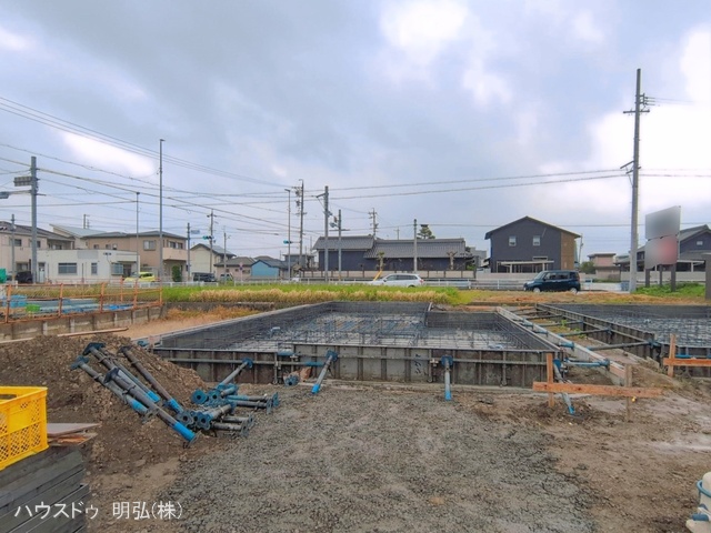 愛知県北名古屋市鍜治ケ一色村内西の新築戸建て基礎写真 2026年4月29日撮影