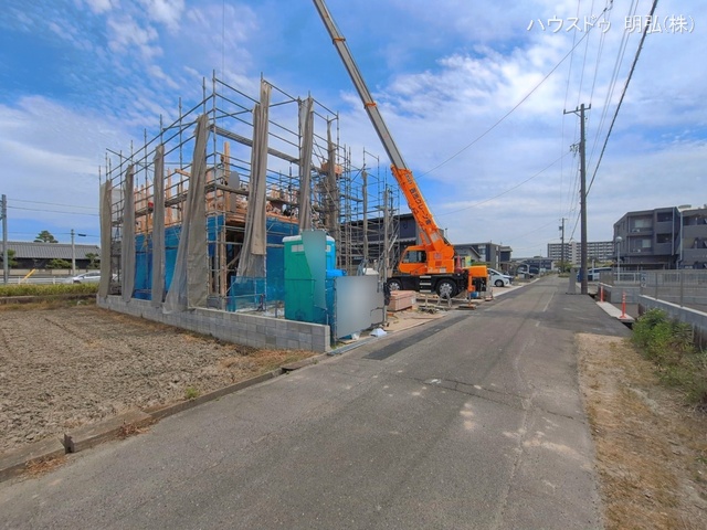 愛知県北名古屋市鍜治ケ一色村内西の新築戸建て上棟写真 2026年5月19日撮影