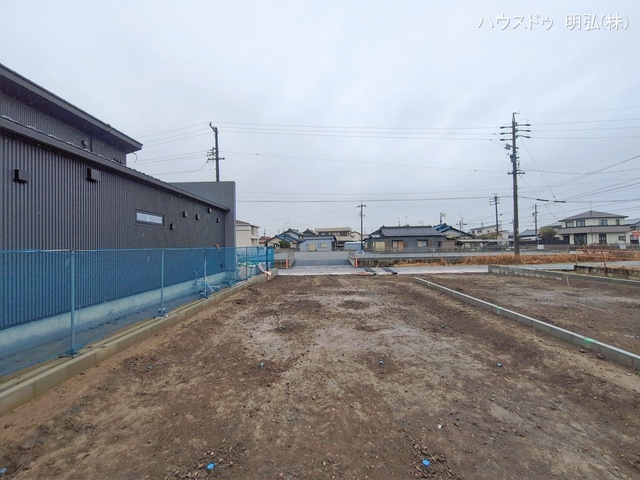 愛知県北名古屋市鍜治ケ一色村内西の新築戸建て更地・土地写真 2026年2月24日撮影