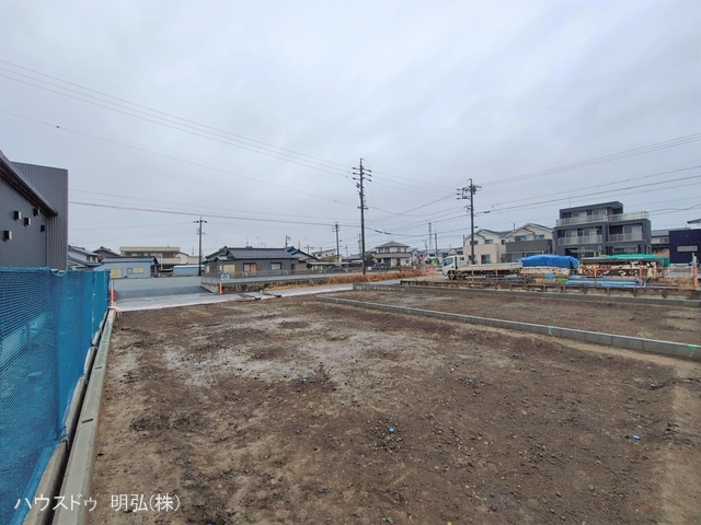 愛知県北名古屋市鍜治ケ一色村内西の新築戸建て更地・土地写真 2026年2月24日撮影