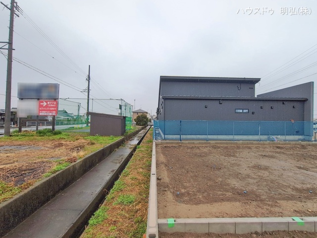 愛知県北名古屋市鍜治ケ一色村内西の新築戸建て更地・土地写真 2026年2月24日撮影