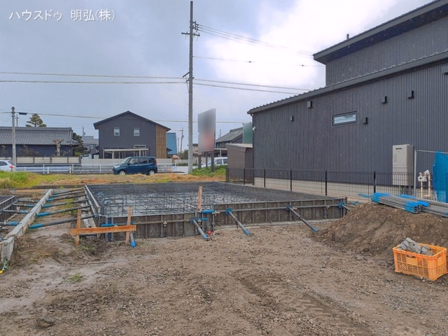 愛知県北名古屋市鍜治ケ一色村内西の新築戸建て基礎写真 2026年4月29日撮影