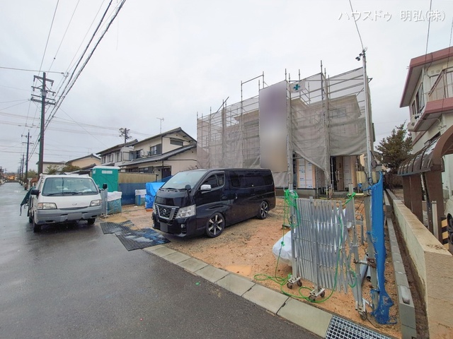 愛知県小牧市古雅4丁目の新築戸建てシート写真 2026年2月24日撮影