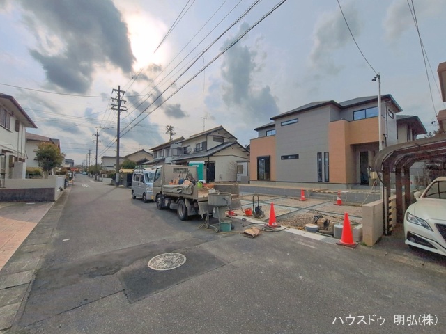 愛知県小牧市古雅4丁目の新築戸建て外構写真 2026年3月29日撮影